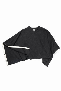 Load image into Gallery viewer, KLASICA WEARABLE BIG STOLE PONCHO / SHETLAND WOOL AMUNZEN (CARBON)