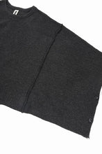 Load image into Gallery viewer, KLASICA WEARABLE BIG STOLE PONCHO / SHETLAND WOOL AMUNZEN (CARBON)