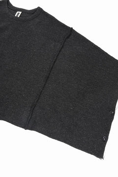 Load image into Gallery viewer, KLASICA WEARABLE BIG STOLE PONCHO / SHETLAND WOOL AMUNZEN (CARBON)