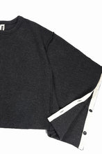 Load image into Gallery viewer, KLASICA WEARABLE BIG STOLE PONCHO / SHETLAND WOOL AMUNZEN (CARBON)