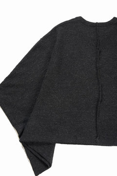 Load image into Gallery viewer, KLASICA WEARABLE BIG STOLE PONCHO / SHETLAND WOOL AMUNZEN (CARBON)
