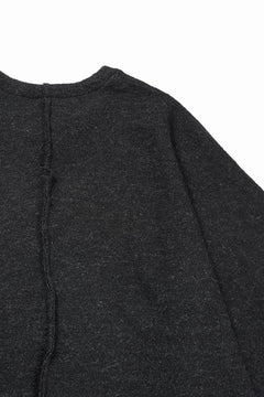 Load image into Gallery viewer, KLASICA WEARABLE BIG STOLE PONCHO / SHETLAND WOOL AMUNZEN (CARBON)