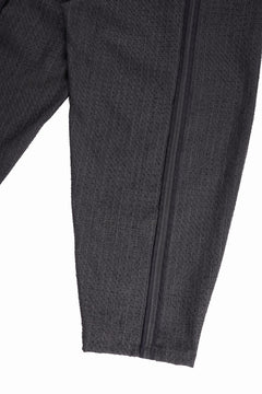 Load image into Gallery viewer, KLASICA BACK SEEM TAPERED TROUSERS / FORK NEEDLE PUNCH SUPER 100&#39;s PENCIL STRIPE (IRON BROWN STRIPES)