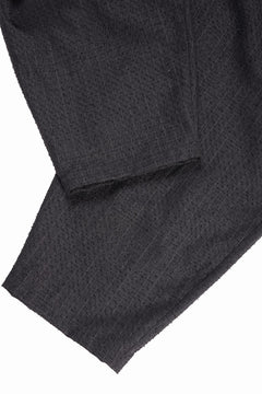 Load image into Gallery viewer, KLASICA BACK SEEM TAPERED TROUSERS / FORK NEEDLE PUNCH SUPER 100&#39;s PENCIL STRIPE (IRON BROWN STRIPES)