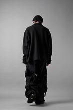 Load image into Gallery viewer, N/07 OPEN COLLAR L/S SHIRT / FRENCH CARZE (BLACK)