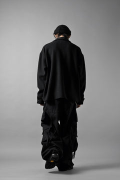 Load image into Gallery viewer, N/07 OPEN COLLAR L/S SHIRT / FRENCH CARZE (BLACK)