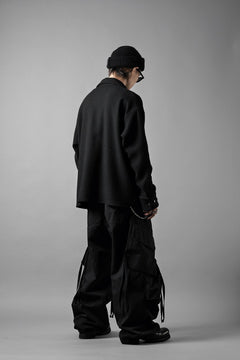 Load image into Gallery viewer, N/07 OPEN COLLAR L/S SHIRT / FRENCH CARZE (BLACK)