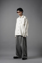 Load image into Gallery viewer, N/07 OPEN COLLAR L/S SHIRT / FRENCH CARZE (WHITE)