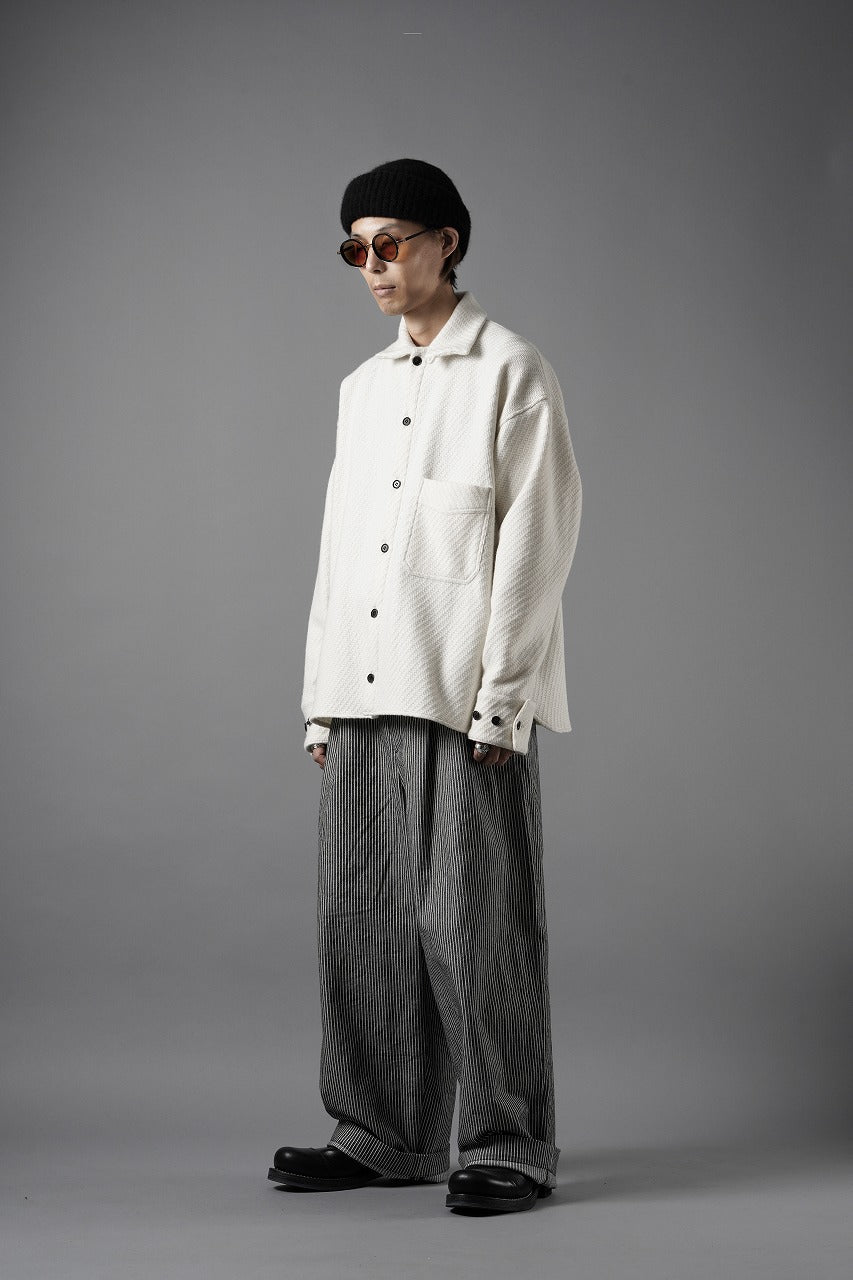 Load image into Gallery viewer, N/07 OPEN COLLAR L/S SHIRT / FRENCH CARZE (WHITE)