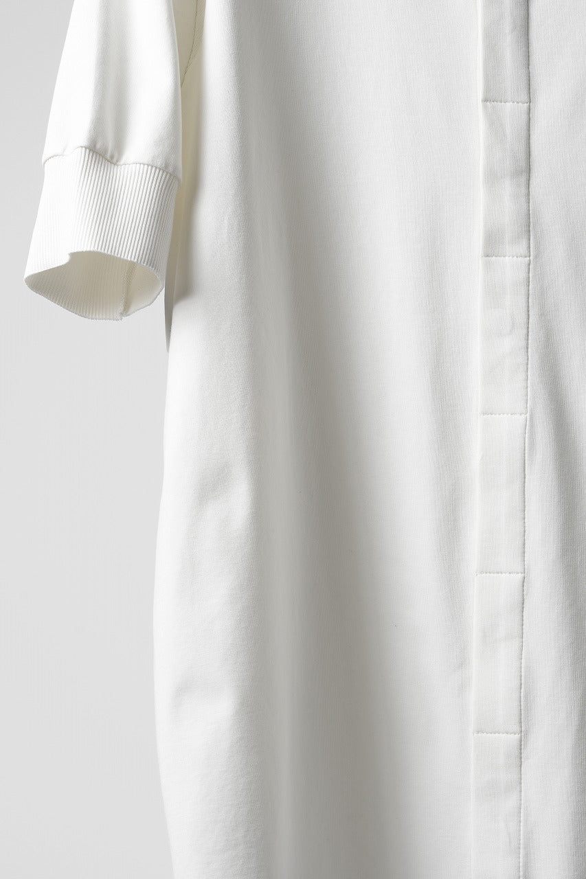 画像をギャラリービューアに読み込む, thom/krom STAND UP COLLAR T-SHIRT / STRETCH COTTON JERSEY (CREAM)