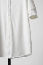 画像をギャラリービューアに読み込む, thom/krom STAND UP COLLAR T-SHIRT / STRETCH COTTON JERSEY (CREAM)