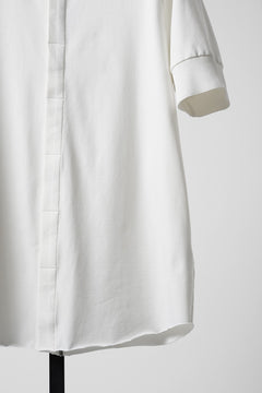 画像をギャラリービューアに読み込む, thom/krom STAND UP COLLAR T-SHIRT / STRETCH COTTON JERSEY (CREAM)