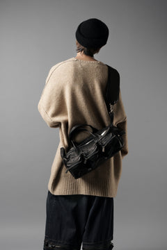 画像をギャラリービューアに読み込む, Portaille GP22 MILITARY BOSTON BAG / ROMA SOFT TANNED HORSE LEATHER (DEEP BLACK)