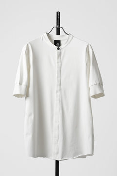 画像をギャラリービューアに読み込む, thom/krom STAND UP COLLAR T-SHIRT / STRETCH COTTON JERSEY (CREAM)