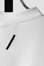 画像をギャラリービューアに読み込む, thom/krom STAND UP COLLAR T-SHIRT / STRETCH COTTON JERSEY (CREAM)