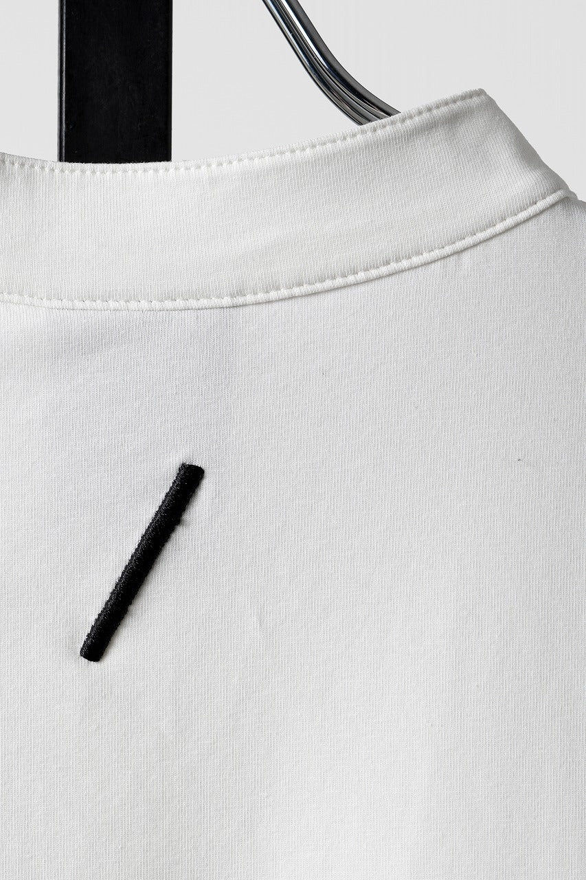 画像をギャラリービューアに読み込む, thom/krom STAND UP COLLAR T-SHIRT / STRETCH COTTON JERSEY (CREAM)