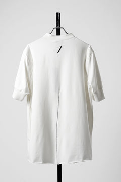 画像をギャラリービューアに読み込む, thom/krom STAND UP COLLAR T-SHIRT / STRETCH COTTON JERSEY (CREAM)