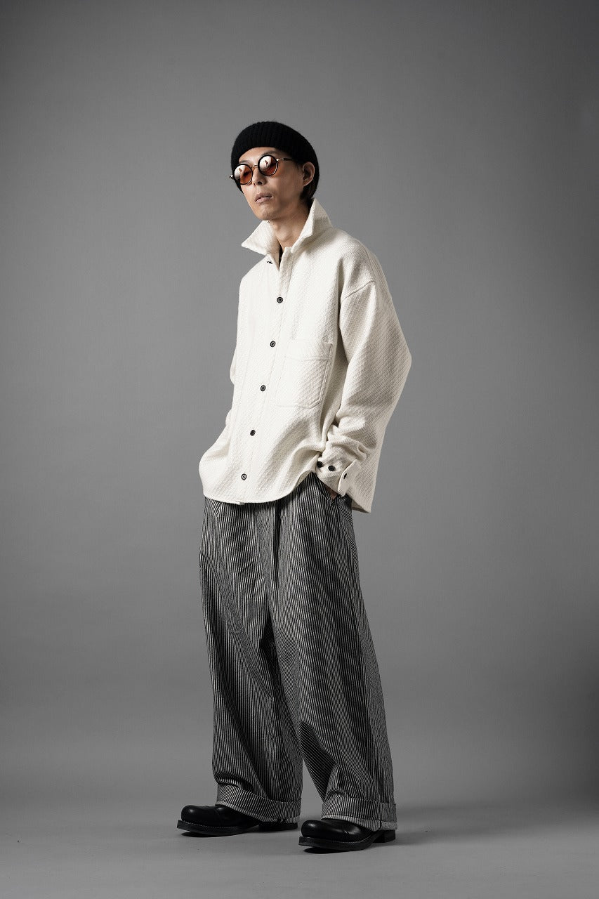 Load image into Gallery viewer, N/07 OPEN COLLAR L/S SHIRT / FRENCH CARZE (WHITE)