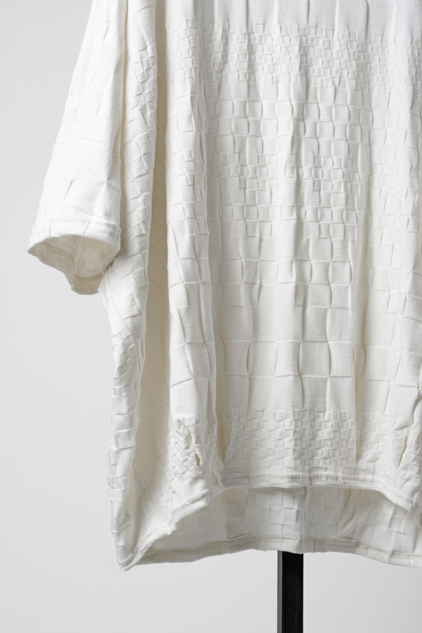 画像をギャラリービューアに読み込む, A.F ARTEFACT GRADIENT PLAID PATTERN DOLMAN TEE (CREAM)