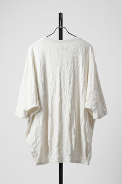 画像をギャラリービューアに読み込む, A.F ARTEFACT GRADIENT PLAID PATTERN DOLMAN TEE (CREAM)
