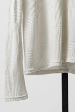 画像をギャラリービューアに読み込む, A.F ARTEFACT DEFORMED STRIPE PATTERN LONG SLEEVE TOPS (CREAM)