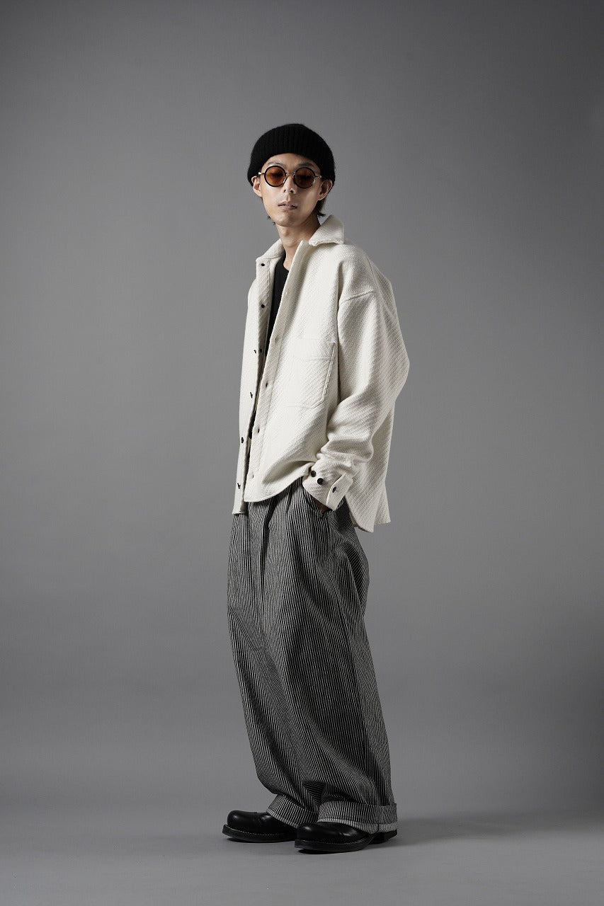 N/07 OPEN COLLAR L/S SHIRT / FRENCH CARZE (WHITE)