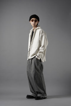 Load image into Gallery viewer, N/07 OPEN COLLAR L/S SHIRT / FRENCH CARZE (WHITE)