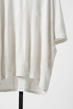 画像をギャラリービューアに読み込む, A.F ARTEFACT DEFORMED STRIPE PATTERN DOLMAN TEE (CREAM)
