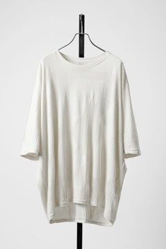 画像をギャラリービューアに読み込む, A.F ARTEFACT DEFORMED STRIPE PATTERN DOLMAN TEE (CREAM)