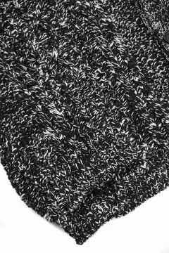 画像をギャラリービューアに読み込む, Y&#39;s for men V-NECK ARAN KNIT CARDIGAN (BLACK)