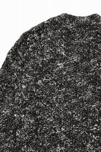 画像をギャラリービューアに読み込む, Y&#39;s for men V-NECK ARAN KNIT CARDIGAN (BLACK)