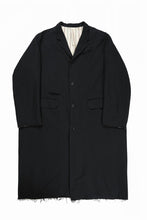 画像をギャラリービューアに読み込む, KLASICA &quot;1983&quot; CUT OFF CLASSIC STRAIGHT COAT / ALEXANDER TWILL MATT MIX (COAL BLACK)