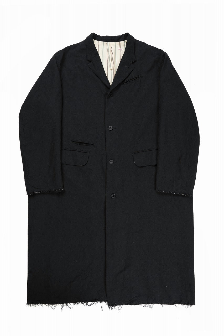 KLASICA "1983" CUT OFF CLASSIC STRAIGHT COAT / ALEXANDER TWILL MATT MIX (COAL BLACK)