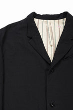 画像をギャラリービューアに読み込む, KLASICA &quot;1983&quot; CUT OFF CLASSIC STRAIGHT COAT / ALEXANDER TWILL MATT MIX (COAL BLACK)