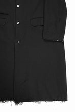画像をギャラリービューアに読み込む, KLASICA &quot;1983&quot; CUT OFF CLASSIC STRAIGHT COAT / ALEXANDER TWILL MATT MIX (COAL BLACK)