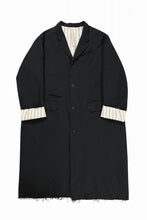 画像をギャラリービューアに読み込む, KLASICA &quot;1983&quot; CUT OFF CLASSIC STRAIGHT COAT / ALEXANDER TWILL MATT MIX (COAL BLACK)