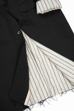 画像をギャラリービューアに読み込む, KLASICA &quot;1983&quot; CUT OFF CLASSIC STRAIGHT COAT / ALEXANDER TWILL MATT MIX (COAL BLACK)