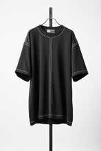 Load image into Gallery viewer, OBLADI BEIGE STITCHES ON BLACK T-SHIRT (BLACK)
