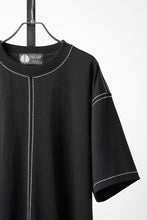 Load image into Gallery viewer, OBLADI BEIGE STITCHES ON BLACK T-SHIRT (BLACK)