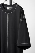 Load image into Gallery viewer, OBLADI BEIGE STITCHES ON BLACK T-SHIRT (BLACK)