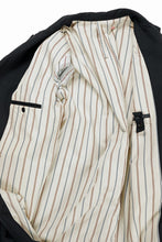 画像をギャラリービューアに読み込む, KLASICA &quot;1983&quot; CUT OFF CLASSIC STRAIGHT COAT / ALEXANDER TWILL MATT MIX (COAL BLACK)