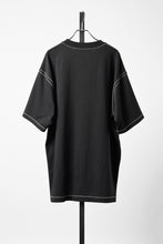 Load image into Gallery viewer, OBLADI BEIGE STITCHES ON BLACK T-SHIRT (BLACK)