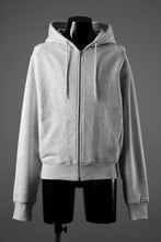 画像をギャラリービューアに読み込む, entire studios SLIM ZIP UP SWEAT PARKA (HEATHER GREY)