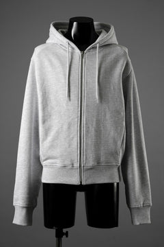 画像をギャラリービューアに読み込む, entire studios SLIM ZIP UP SWEAT PARKA (HEATHER GREY)