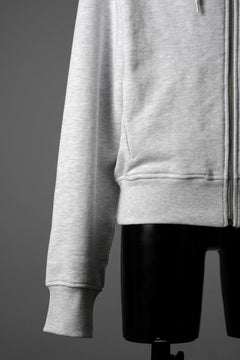 画像をギャラリービューアに読み込む, entire studios SLIM ZIP UP SWEAT PARKA (HEATHER GREY)
