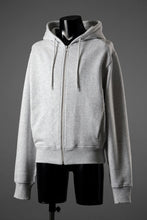 画像をギャラリービューアに読み込む, entire studios SLIM ZIP UP SWEAT PARKA (HEATHER GREY)