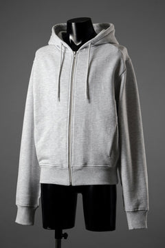画像をギャラリービューアに読み込む, entire studios SLIM ZIP UP SWEAT PARKA (HEATHER GREY)