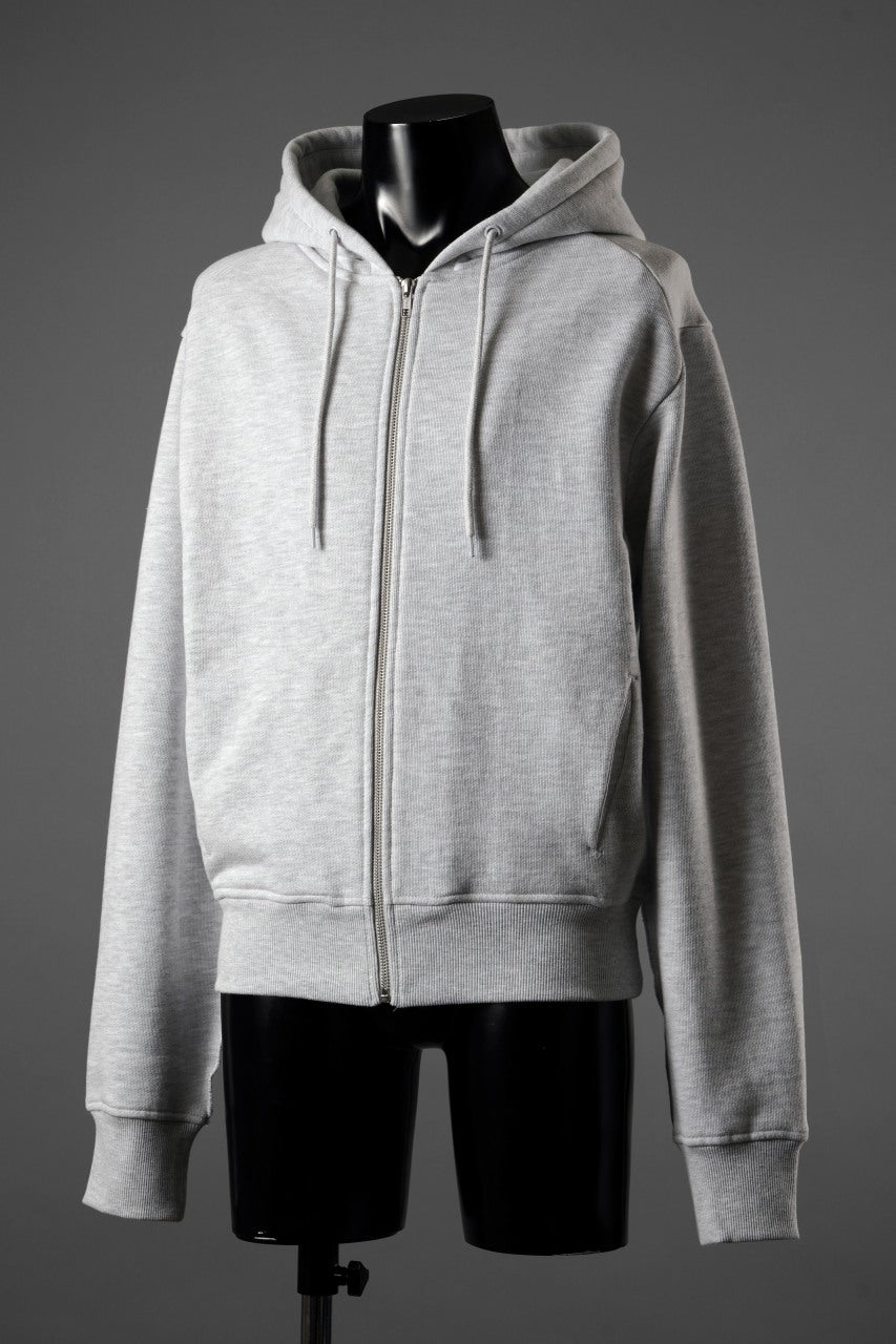 画像をギャラリービューアに読み込む, entire studios SLIM ZIP UP SWEAT PARKA (HEATHER GREY)
