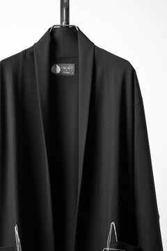 画像をギャラリービューアに読み込む, OBLADI CARDIGAN WITH BEIGE STITCHED POCKET (BLACK)