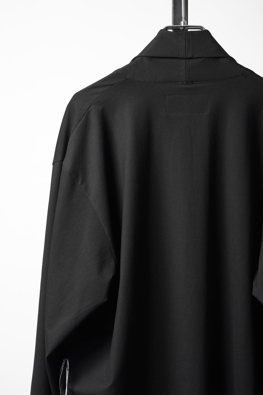 画像をギャラリービューアに読み込む, OBLADI CARDIGAN WITH BEIGE STITCHED POCKET (BLACK)